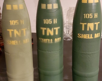 Actual size 105MM artillery round