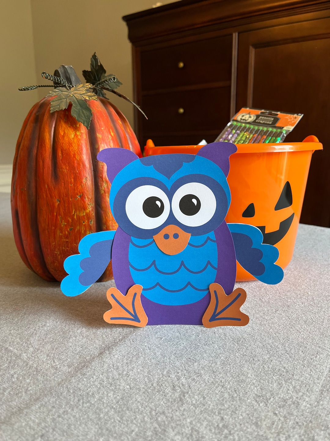 Owl Printable Craft Activity for Kids, Fun 3D Party Decoration, Easy to