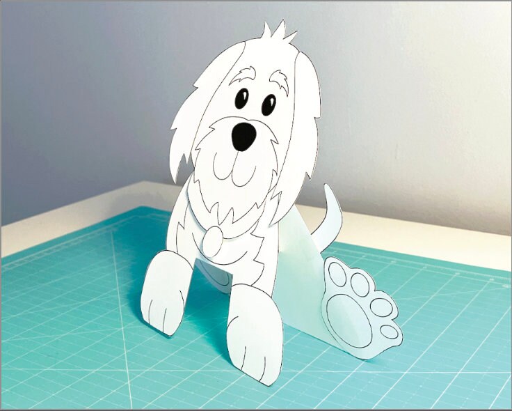Puppy Dog Printable Coloring Activity for Kids, Digital Download ...