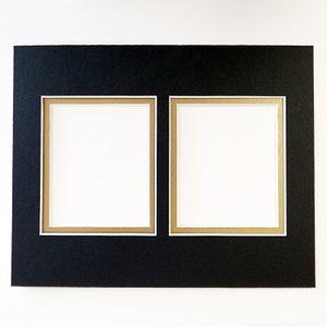 Metallic Doppel-Passepartout für 2 Polaroid (i-Typ) Fotos (nur Passepartout, Rahmen NICHT Inklusiv)