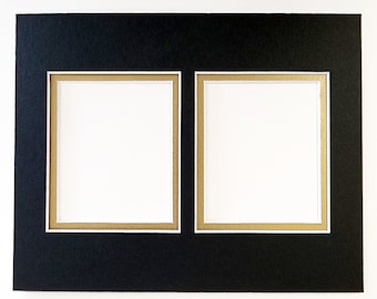 Metallic Doppel-Passepartout für 2 Polaroid (i-Typ) Fotos (nur Passepartout, Rahmen NICHT Inklusiv)