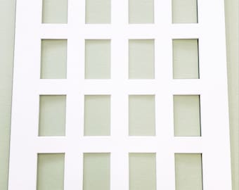 Passepartoutboard für 16 Fujifilm Instax Mini Sofortbildfilm Fotos (Nur Passepartout, Rahmen NICHT Enthalten)