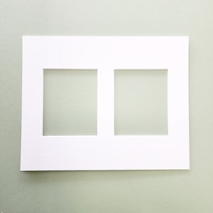 Passepartoutkarton für 2 Polaroid (i-Typ) Fotos (nur Passepartout, Rahmen NICHT Inklusiv)