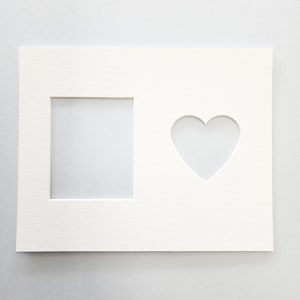 Passepartoutkarton für 1 Polaroid (i-Typ) Fotos (nur Passepartout, Rahmen NICHT enthalten)