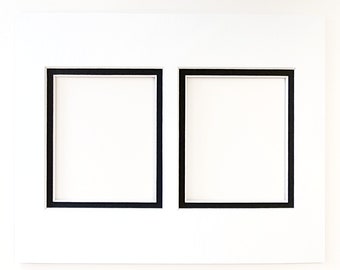 Doppelpassepartout für 2 Polaroid (i-Typ) Fotos (ohne Rahmen)