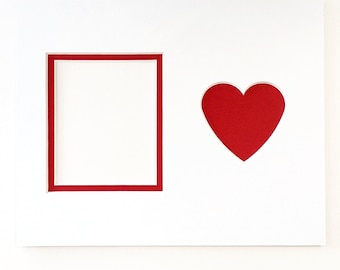 Doppelpassepartout für 1 Polaroid (i-Typ) Fotos (ohne Passepartout, ohne Rahmen)