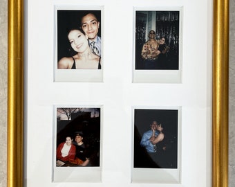 Passepartoutboard für 4 Fujifilm Instax Mini Sofortbildfilm Fotos (Nur Passepartout, Rahmen NICHT Enthalten)