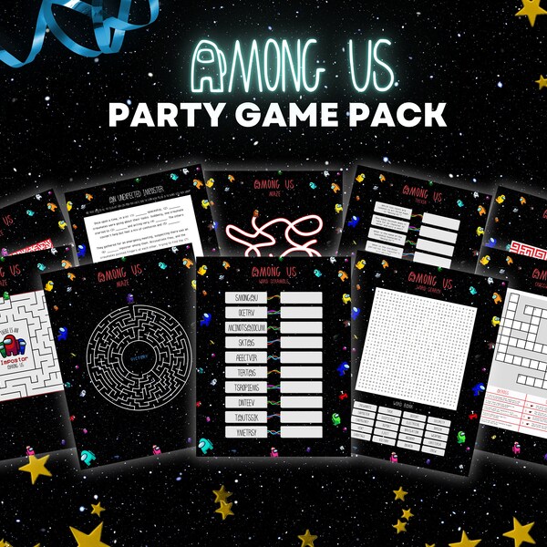 Among Us Party Game Etsy