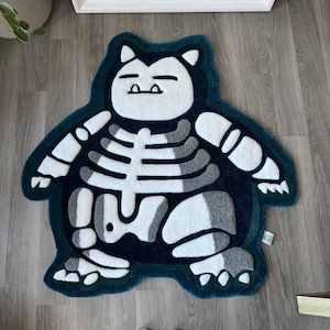 Snorlax 3D Bones X-ray Handmade Tufted Rug
