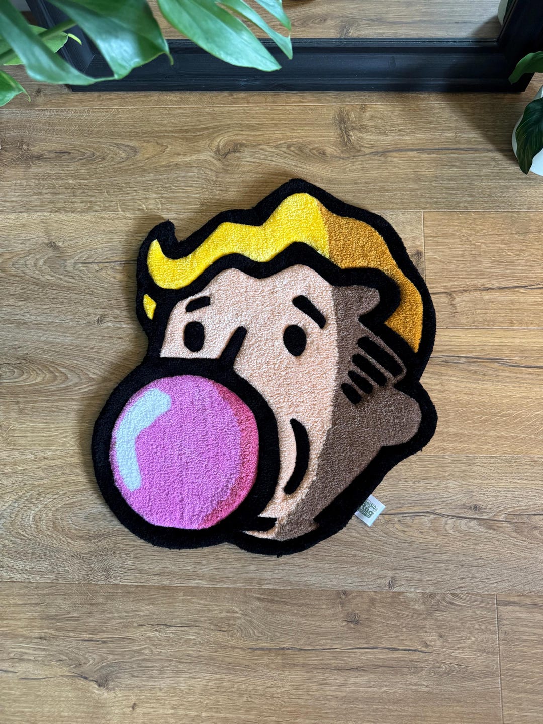 Fallout Round Rug READY TO SHIP Vault Boy Fallout Bubblegum Face Handmade Tufted Rug - Etsy