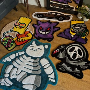 Handmade Gengar Tufted Rug - Etsy