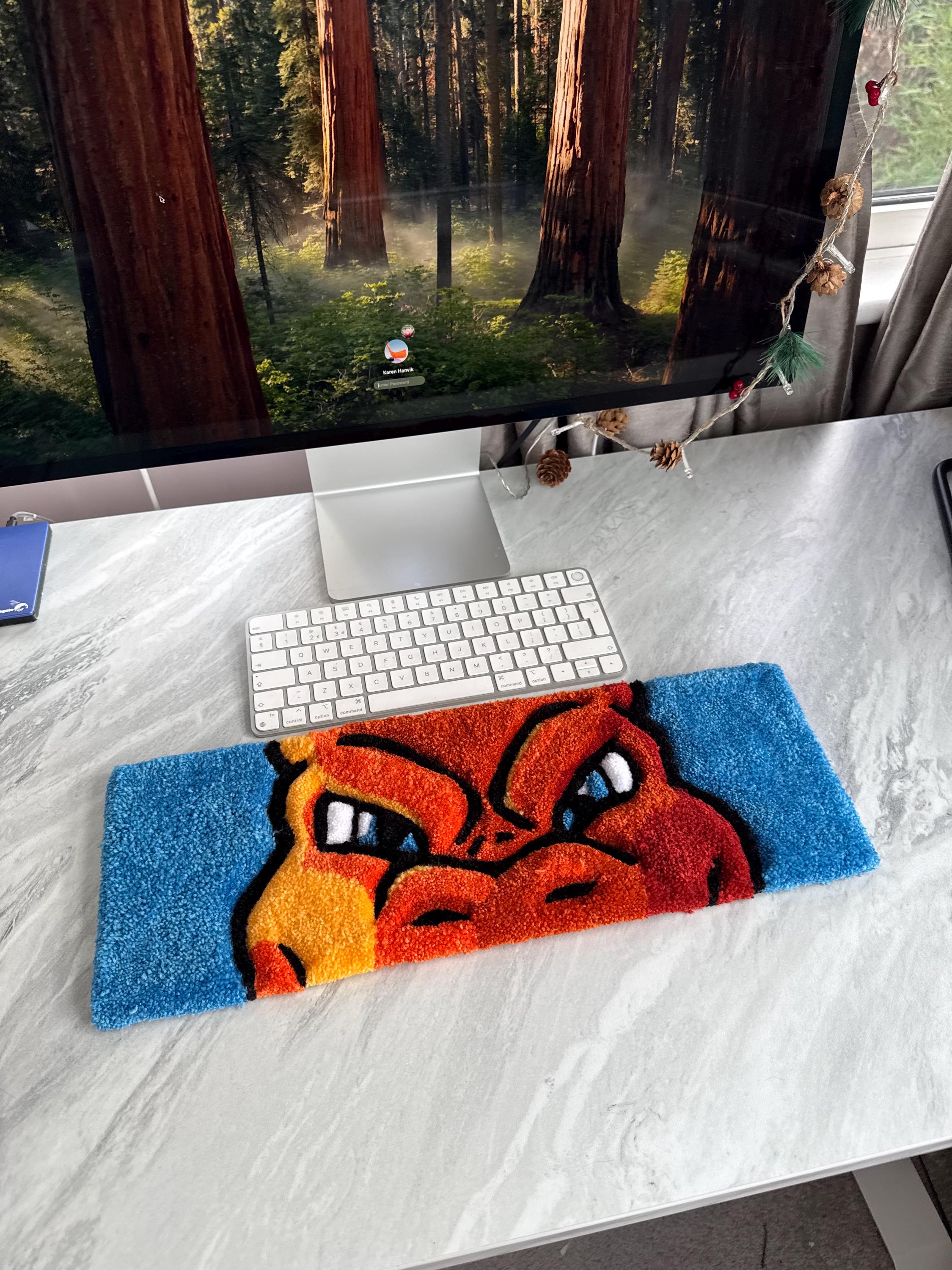 Charizard Poke Keyboard Handmade Tufted Rug - Etsy