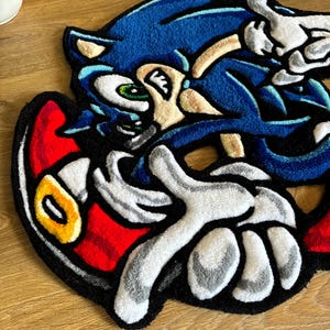Sonic Riders Rug Sonic Adventure Handmade Tufted Rug - Etsy