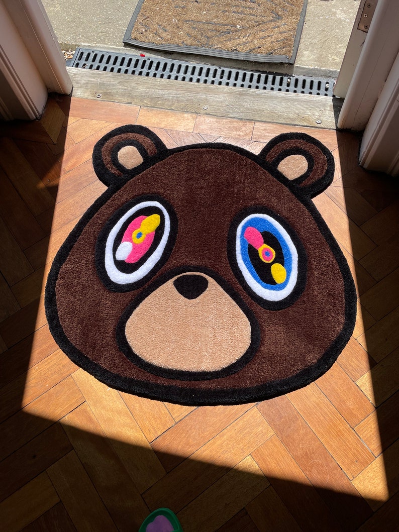 Tufted Kanye Wear Graduation Bear Rug - Etsy