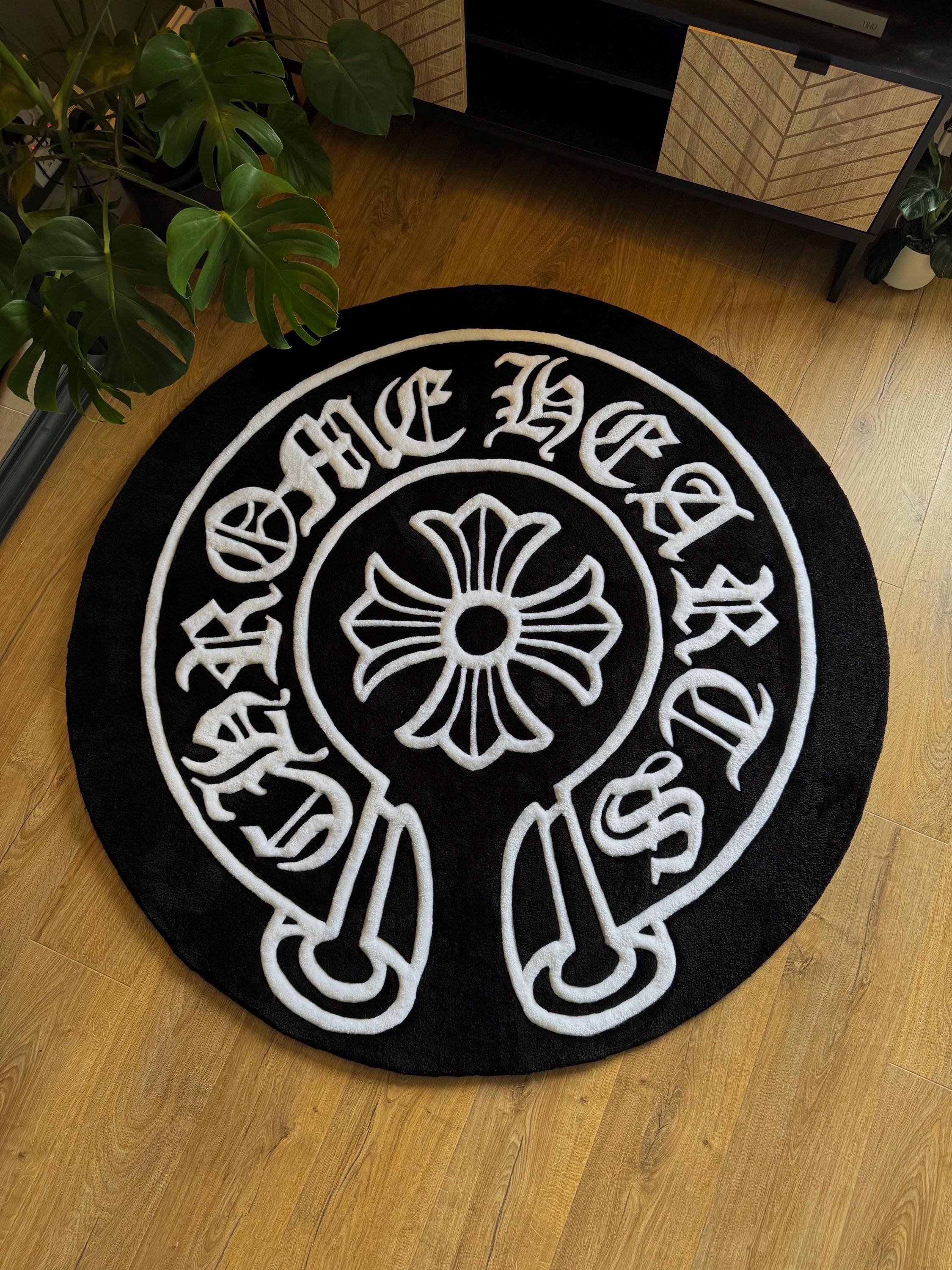 Chrome Hearts Logo Handmade Tufted Rug - Etsy