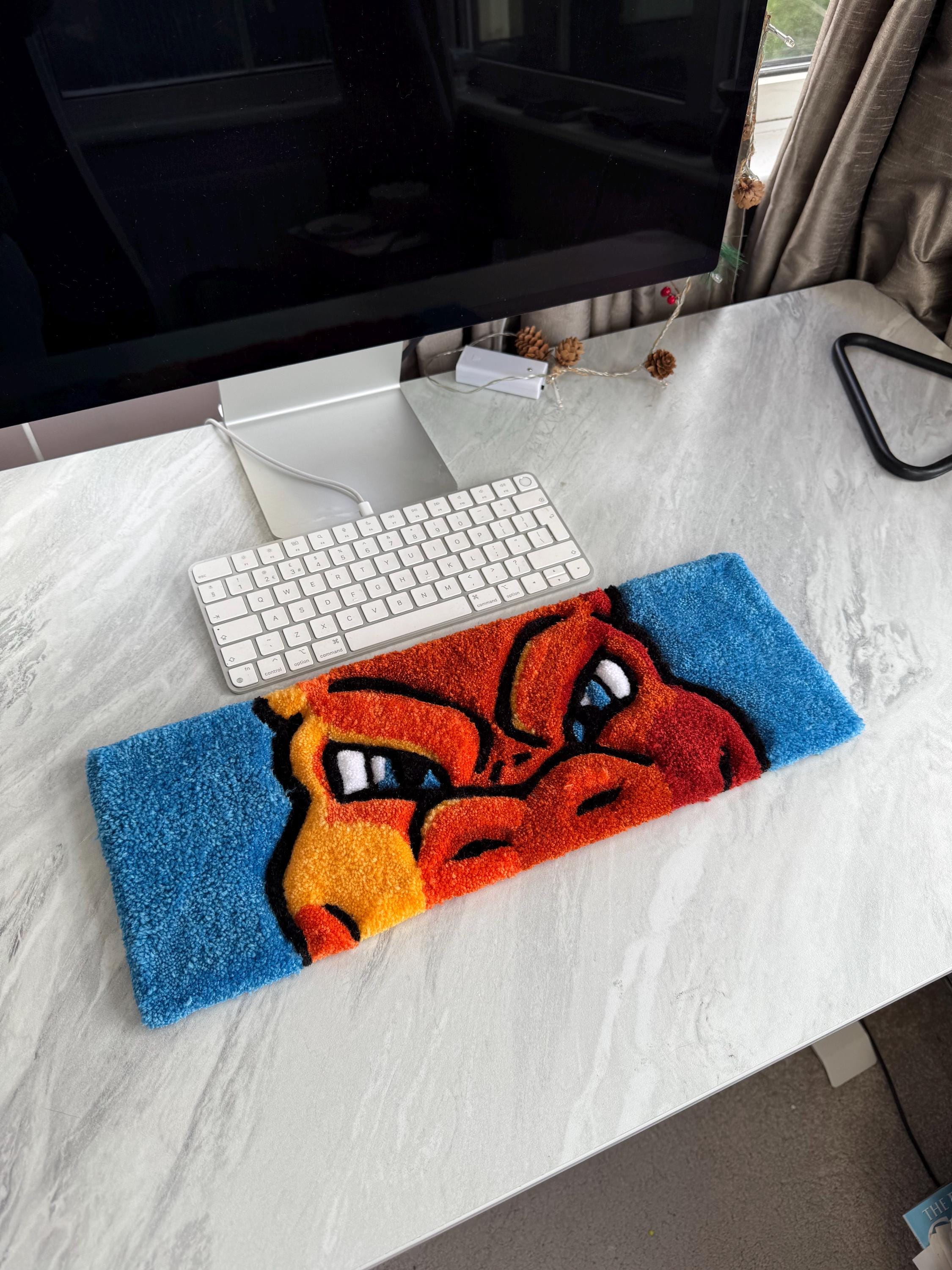 charizard pokemon card rug Pikachu X Charizard-Tufted Rug/Wall Decor  Premium Tufting Custom Irregular Luxury Cartoon Anime