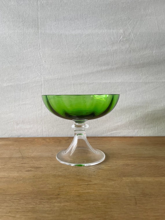 Nason & Moretti グラデーショングリーン皿 Nason Moretti Venetian Glass, Alzata Green - Etsy