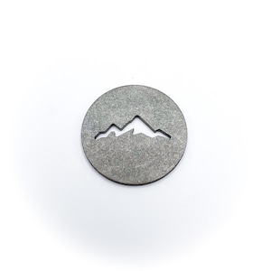 Titanium Ball Marker, Aerospace Grade Titanium, Mountain Golf Accessory, Titanium Golf Tool, Anodized Titanium, Titanium Golfer, Ball Marker