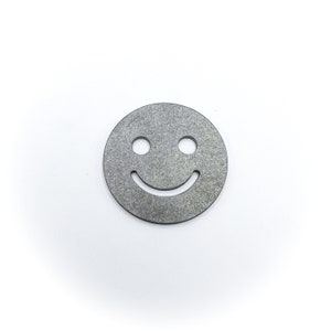 Titanium Ball Marker, Aerospace Grade Titanium, Smiley, Golf Accessory, Titanium Golf Tool, Anodized Titanium, Titanium Golfer, Ball Marker