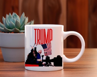 Toast to bold leadership. This mug showcases an iconic image of President Donald J. Trump, making it a perfect collector's item.