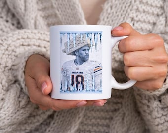 Caleb Williams The Ice Man! Chicago football mug. Built for cold weather, hot drinks, and true Chicago fans.