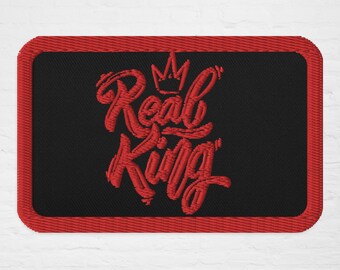 Real King Embroidered patches