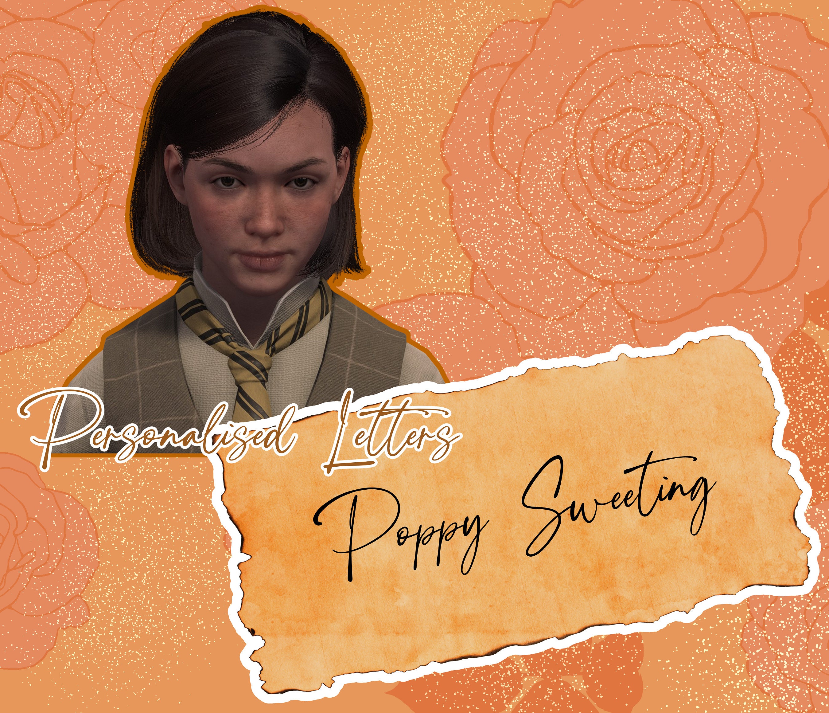 Poppy Sweeting. Hogwarts Legacy Personalized Letter. Etsy