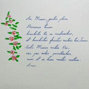 Handgeschriebenes Gebet