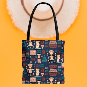 Azteken-Print-Einkaufstasche: Wiederverwendbare Boho-Einkaufstasche