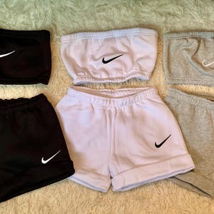 Nike Crop Top and Shorts - Etsy