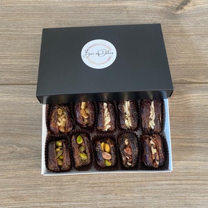 Exquisite Medjool Dates Stuffed with Chopped Nuts - A Taste Sensation!