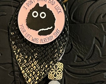 Black Cat Bad Luck Purse Charm