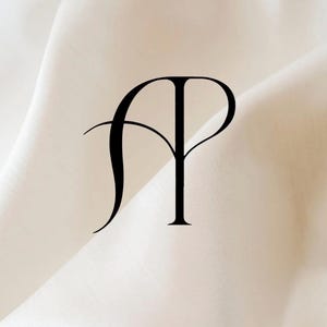 AP | PA | Modern Monogram Logo for Weddings & Branding | Contemporary Premade Monogram