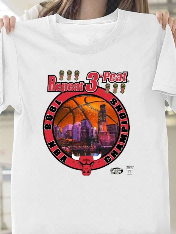 Starter 90's Repeat 3 Peat Basketball T Shirt, 1998 National