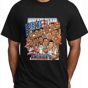 Maglietta unisex "Best Dream Team of the 90s", maglietta "Dream Team America's Best Basketball" per ragazzi e bambini, maglietta per tifosi di basket