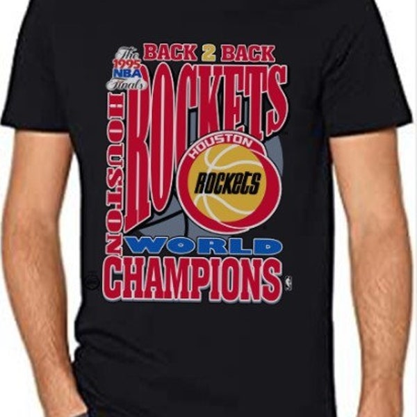 Houston Rockets Shirt, Back 2 Back, The Final 1995 World Champions Basketball Unisex Tee, Youth and Toddler Shirt, Best Gift For Fans