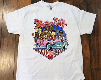 Vintage Style, Bad Boys Motor City Detroit Pistons Basketball Unisex T-Shirt, Sweatshirt, Hoodie