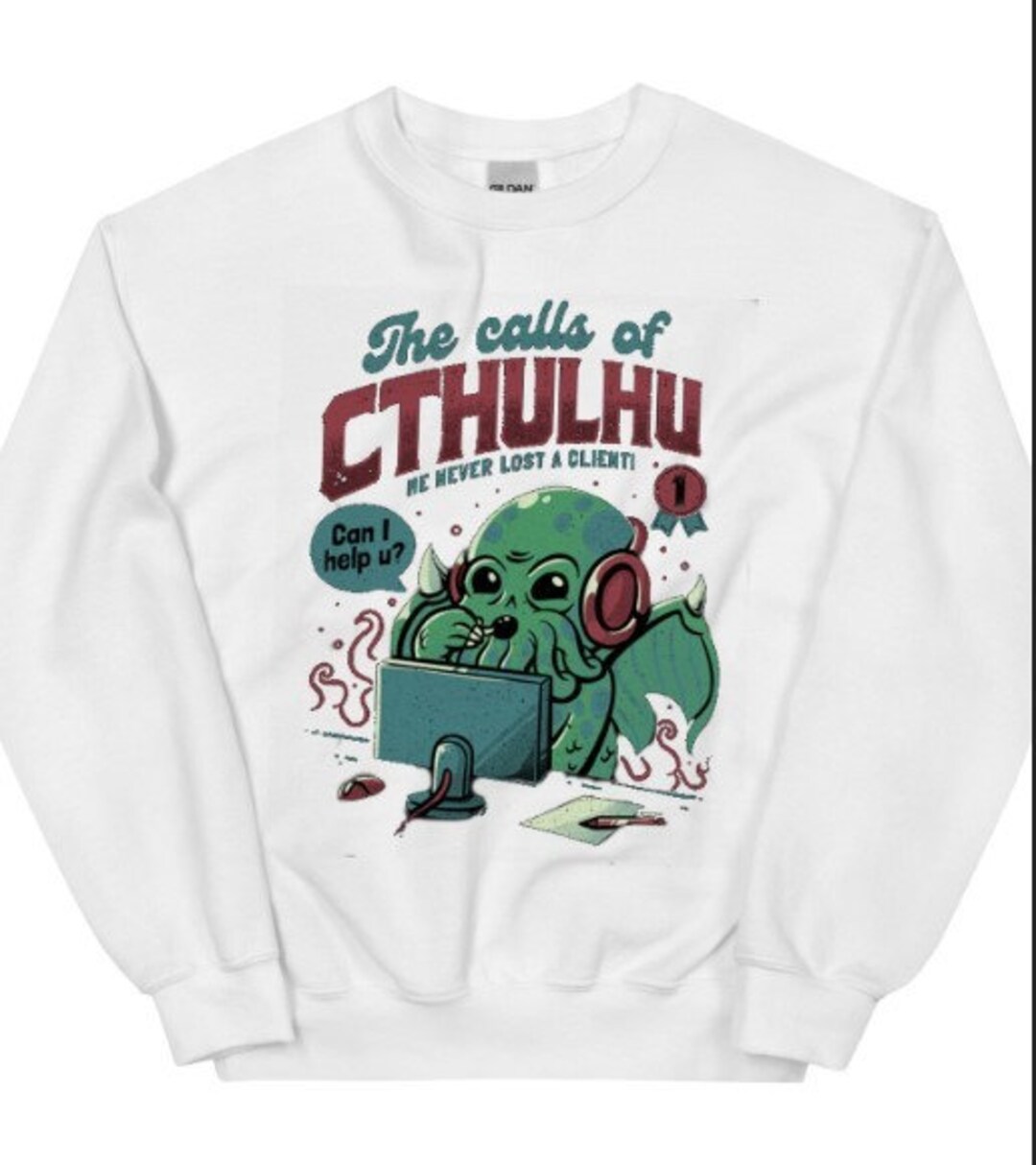 Sweatshirt Cthulhu – Mythos Lovecraftsien, Coupe Classique Confortable 241 G