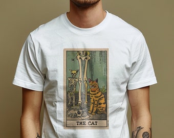 Tarot Cat T-Shirt Unisex Softstyle T-Shirt