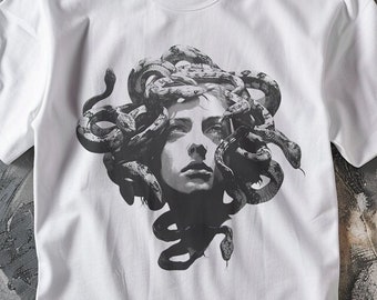 T-shirt Medusa T-shirt unisexe de haute qualité en coton épais