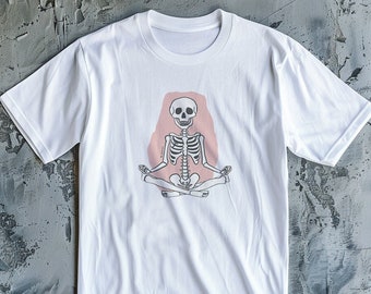 Skeleton T-Shirt High Quality Unisex Heavy Cotton Tee