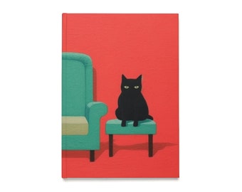 Black Cat Hardcover Journal (A5)