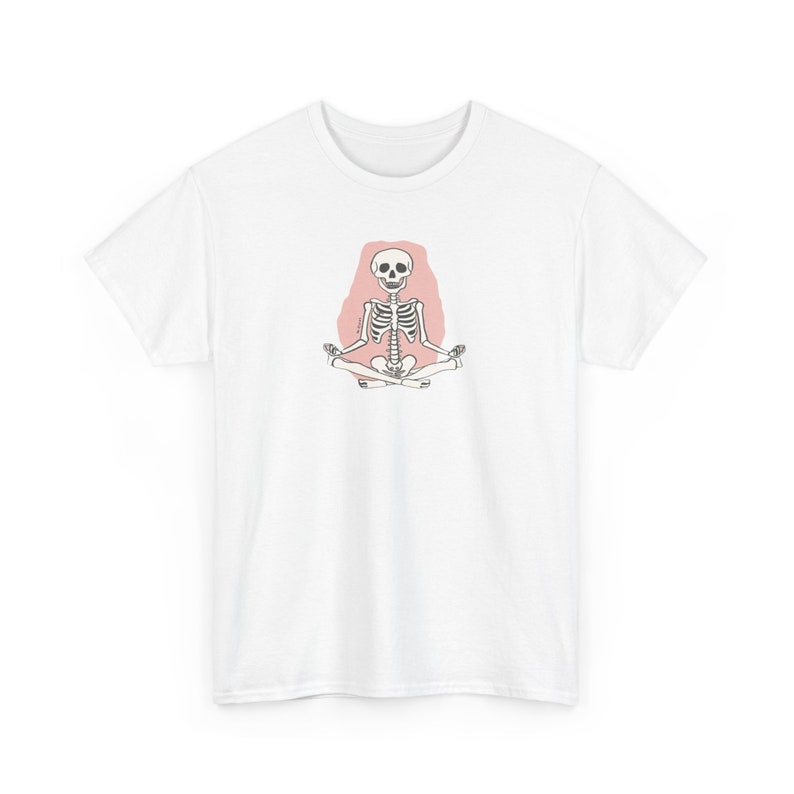 Skeleton T-Shirt High Quality Unisex Heavy Cotton Tee zdjęcie 4