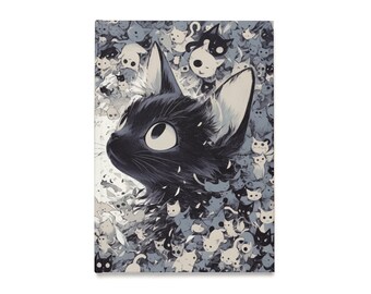 Black Kitten Hardcover Journal (A5)