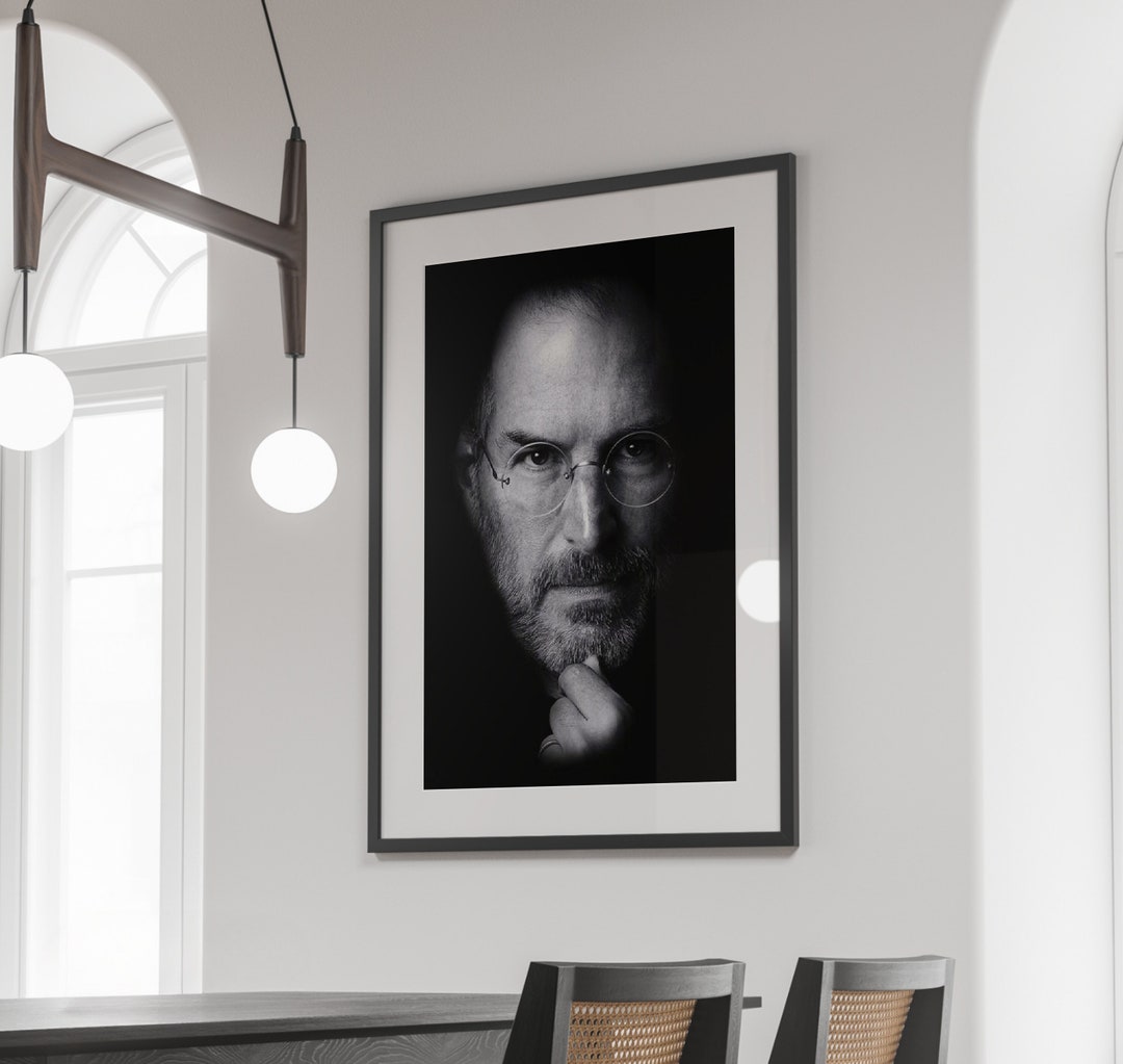 Steve Jobs Poster Apple Founder Art Entrepreneur Print Etsy