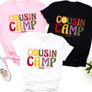 Cousin Camp 2025 Shirt, Cousin Matching Crew Shirts, Summer Family Reunion Tee, Camp Squad Tee, Family Reunion Tees, Family Camp T Shirt