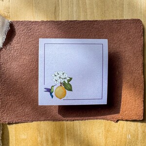 Lemon & Hummingbird Post-It Notes® | 50-Sheet Sticky Notepad | 3x3 Mini Memo pad