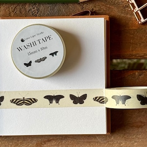 Black Butterflies Washi Tape
