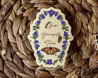 Monarch Metamorphosis Vinyl Sticker