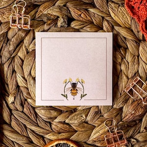 Bee & Dandelion Post-It Notes® | 50-Sheet Sticky Notepad | 3x3 Mini Memo pad